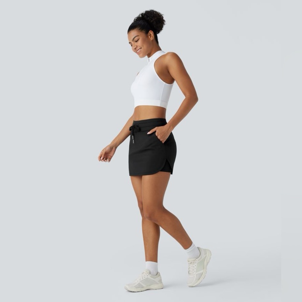 Halara High Waisted Drawstring Mini Golf Skort - Picture 4 of 10